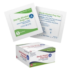 1113 Alkohol Vorbereitung Pad steril, mittel, Anzahl 200 (1er Pack) - Bild 1 von 7