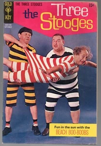 Trajes de baño Three Stooges #44 Beach Boo-Boobs Gold Key Comics 1969 - Imagen 1 de 5