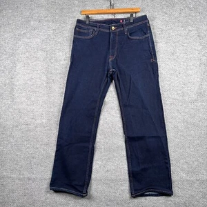 Jack & Jones Jeans Mens 34x33 (34x28) Blue Dark Wash Tim Royal Denim Division - Picture 1 of 12