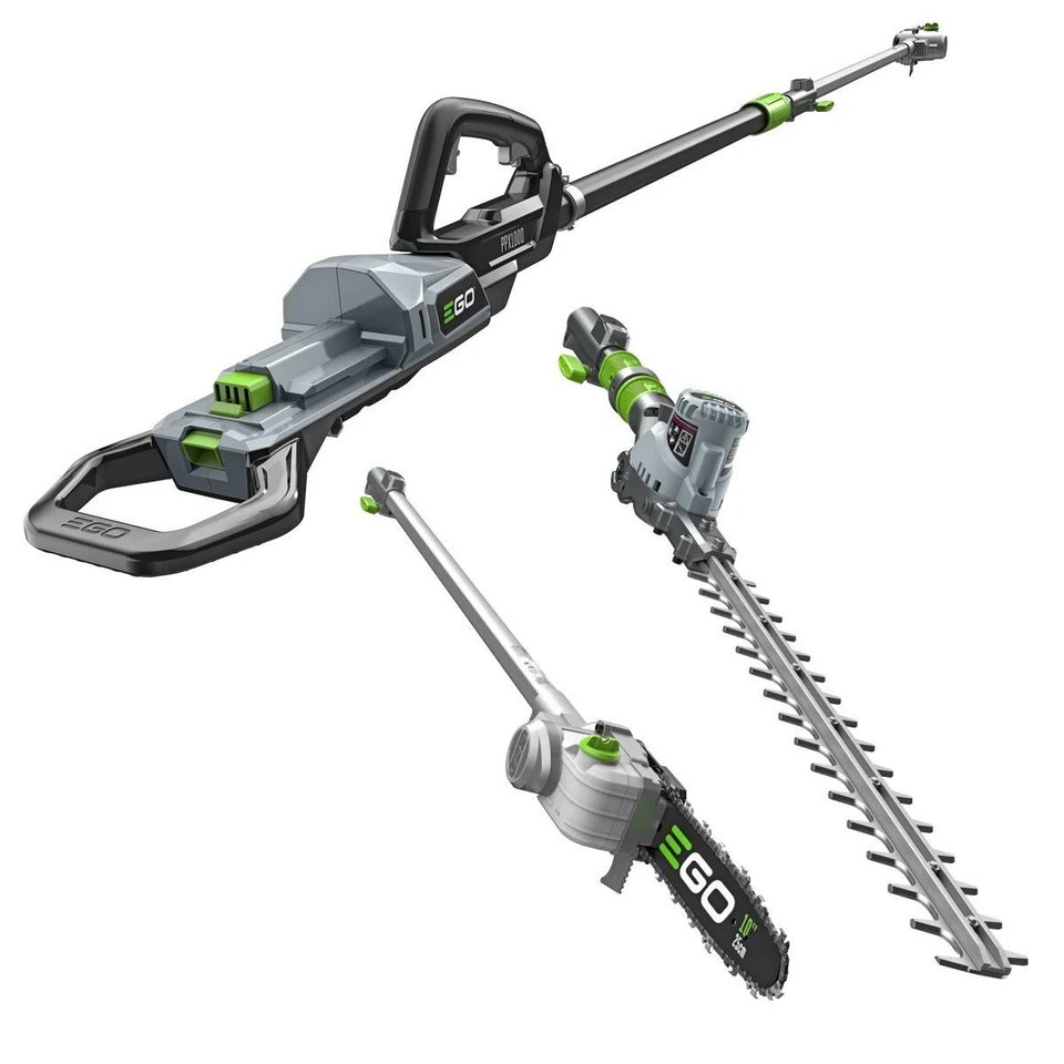 EGO POWER Multitool telescopico a batteria PPX1000 con Tagliasiepi e Potatore