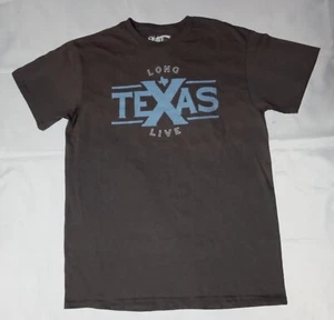 NWOT Unisex State Love LONG LIVE TEXAS Battleship Gray Baby Blue T-shirt Size M - Picture 1 of 4