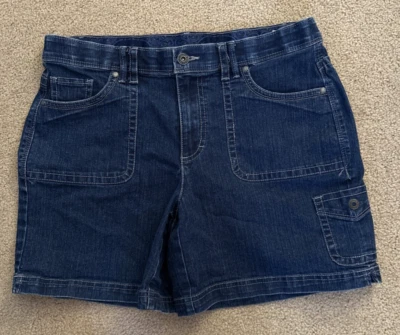 Pantalones Cortos Carga Gloria Vanderbilt Para Mujer 6 Vaqueros Elastizados 6" Entrepierna Foto 1 de 4