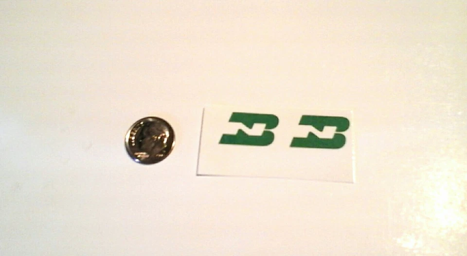 BURLINGTON NORTHERN DIESEL/FREIGHT 2 PIECE SET NOSE/TENDER WATER  DECAL  LOOK! - Image 1 of 1