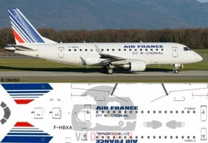Autocollants V1 Embraer E170 Air France Régional pour 1/144 Hasegawa kit modèle avion - Photo 1 sur 8