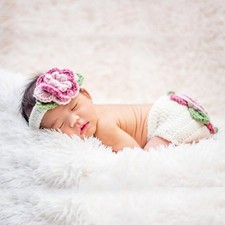 Newborn Baby Girl Boy Crochet Knit Costume Photo Photography Prop Hats Outfits