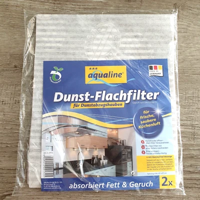 A&N&A AQUALINE 2x Fettfilter Dunstabzugshaube Dunstfilter Flachfilter Vlies zuschneidbar