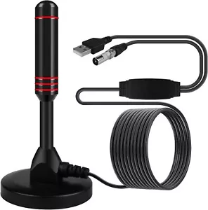 DVB-T/T2 FULL HD 4K TV terrestrisch Aktiv Antenne DAB Zimmerantenne verstärker - Bild 1 von 15