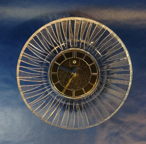 Glass Wall Clock Deco Vintage  Elegant Cover