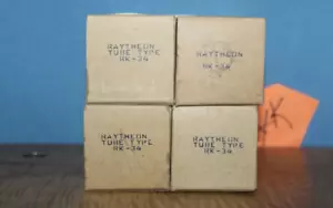 Radio Tubes RK-34 RK34 Raytheon NOS Quantità 4 - Foto 1 di 3