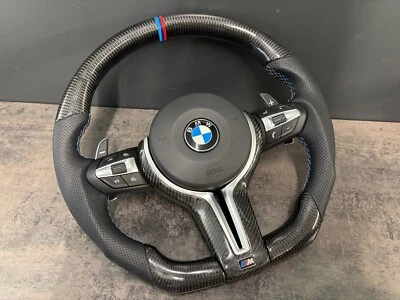 Volant sport CARBONE M pour BMW F30 F20 F15 F25 F22 F32 F36 F26 F31 - Image 1 of 4