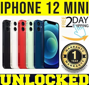 Apple iPhone 12 MINI 64GB│ 128GB│256GB (UNLOCKED) 🔋 100% BATTERY🔋⚫🔴🔵✤SEALED✤ - Picture 1 of 12