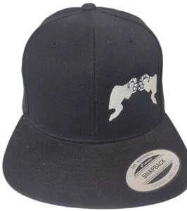 Ram Logo Yupoong Snapback Hat Cap Adjustable Black NWOT - Picture 1 of 9