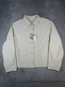 Uniqlo Jacket Womens Large Beige Canvas New * - Picture 1 of 11