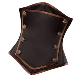 NWT Kinnaird Duchess Satin Steel Boned Corset 30 =sz 34 35" Steampunk Ren Faire - Picture 1 of 7