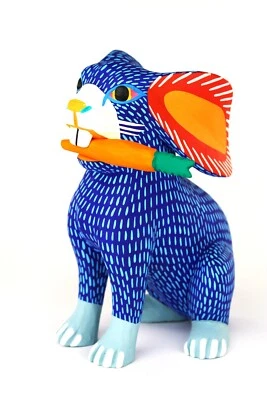 Oaxacan Wood Carving Armando Jimenez Rabbit Oaxaca Mexican Folk Art Alebrije - Image 1 of 4
