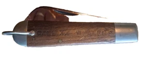 Clean Case XX Whaler Walnut Wood Handle 1199 SH R 2 Dot Folding Pocket Knife USA - Picture 1 of 11