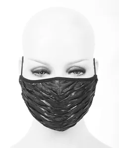 Devil Fashion Gothic Dieselpunk Face Mask Mouthguard Black Distressed Cyberpunk - Picture 1 of 5