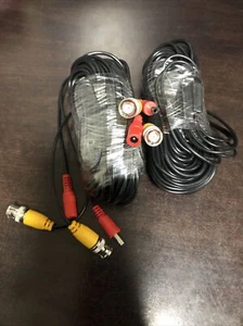 ANNKE 2 Pack 50FT BNC DC Video Power Cable Connector Cord for CCTV Camera System - Picture 1 of 2