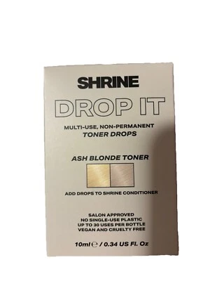 Shrine Drop It Toner Kit / Ash Blonde 10ml. Multi Use Non-Permanent Toner