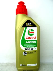 Castrol 20W-50 20W50 Motorrad Öl Power 1 4T JASO MA-2 API SN 1Liter - Bild 1 von 5