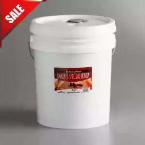 Monarch's Honey 60 lb Pure Bulk Honey 5 Gallon Pail Bakers Special Gluten-Free - Picture 1 of 3