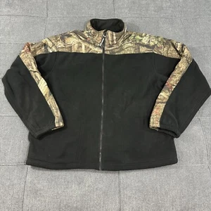 Mossy Oak Break Up Infinity Jacket Mens Large Full Zip Long Sleeve Camo Fleece - Picture 1 of 9
