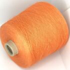 Coral Orange 94 Linen Lace Yarn On Cone For Weaving Knitting Crochet Crafts
