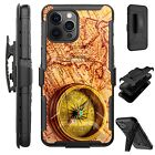 Holster Case For iPhone 14/ 14 Plus/14 Pro Max Phone Case Cover COMPASS MAP