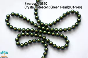 3mm Austria Swarovski #5810 Crystal Iridescent Green 2X Pearl 001-946 - Picture 1 of 1