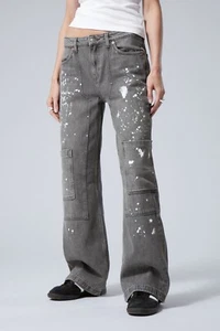 WEEKDAY Hose / Jeans 'Avail Low Carpenter Trouser' - grau - 36 - NEU - Bild 1 von 5