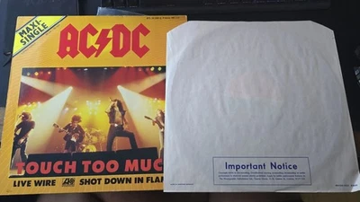 AC/DC - Touch Too Much   12" Vinyl - Germany - ATL 20 206 - Image 1 of 3