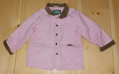 Girls L.L. Bean Barn Jacket Coat Pink Size 5 / 6 - Image 1 of 4