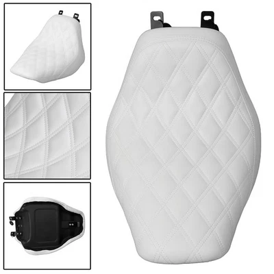 Asiento individual de cuero PU Renegade Driver para Harley Softail Deluxe EFI FLSTNI 06-17 Foto 1 de 4