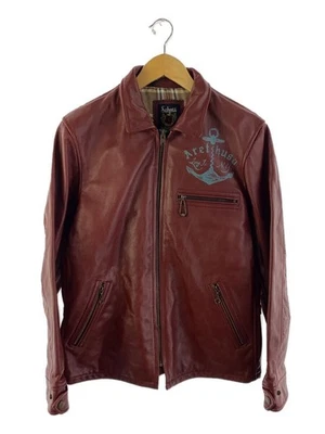 Schott Leather Jacket Blouson L Cowhide Bordeaux - Image 1 of 4