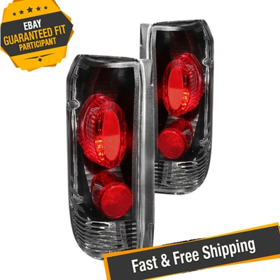 Anzo 211062 Black/Red Euro Tail Lights for 1989-1996 Ford F-150 - Image 1 of 4