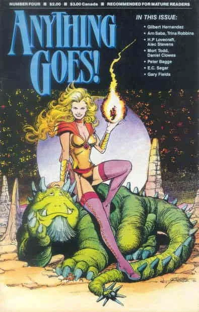 Anything Goes! #4 FN; Comics Journal | Peter Bagge - H.P. Lovecraft - we combine - Image 1 of 1