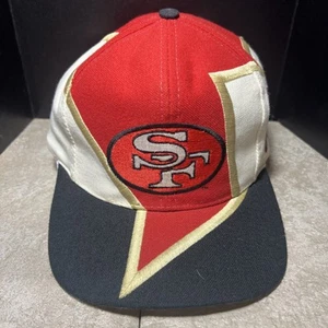 Vintage Drew Pearson San Francisco 49ers Snapback Graffiti Lightning Bolt Hat - Picture 1 of 24