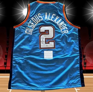 Shai Gilgeous Alexander signed custom Thunder Jersey. Authenticated - Picture 1 of 5
