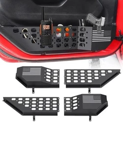 Coffre de rangement poche porte avant métal Jeep Wrangler JL JLU 4XE 2018-2025 Gladiator - Photo 1/7