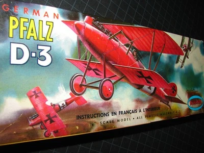 1964 ~ Aurora ~ German PFALZ D.3 ~ WWI Biplane - Image 1 of 4