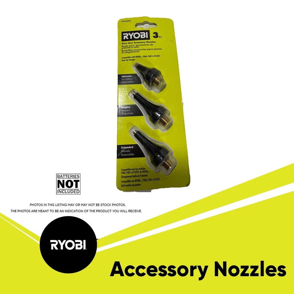 RYOBI (A193302) 3 pc. Glue Gun Accessory Nozzles