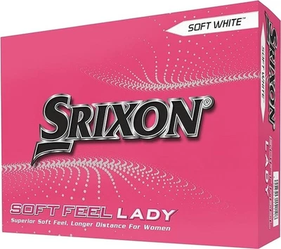 Srixon Soft Feel Lady Golf Balls (Soft White, 12pk) 2023 NEW - Image 1 of 2