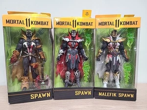 Paquete de 3 figuras de acción McFarlane Toys Mortal Kombat Spawn DMG PK - Imagen 1 de 7