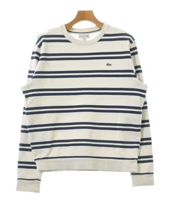 LACOSTE Sweatshirts WhitexNavy(Border) 5(Approx. XL) 2200627697319 - Image 1 of 4