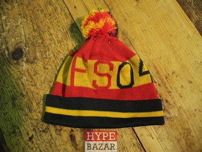 FOURSTAR | POM BEANIE NEW COLOR:RED-BLACK 4 STAR CLOHTING | FOURSTAR CLOTHING - Image 1 of 2