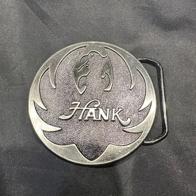 RARE Hank Williams Jr Belt Buckle Western Rockabilly Retro Country Cowboy Bird - Image 1 of 4