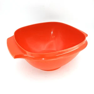 1970s Vintage Harvest Orange Tupperware Servalier Bowl 838-16 NO LID! VGC - Picture 1 of 5