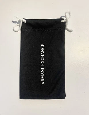 Armani Exchange Neu Designer Schwarz Sonnenbrille Weich Etui 17x9 Cm
