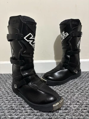 **VGC** W2 Motocross MX Motor Cross Boots Kids Youth - UK 3.5 - EU 36 - Image 1 of 4