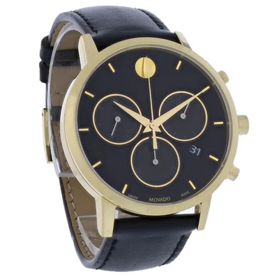 Reloj de cuarzo cronógrafo tono dorado clásico Movado Museum para hombre 0607779 Foto 1 de 4
